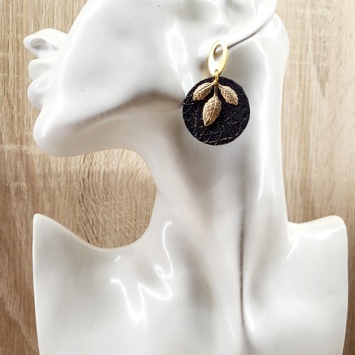 Boucles d'oreilles cuir