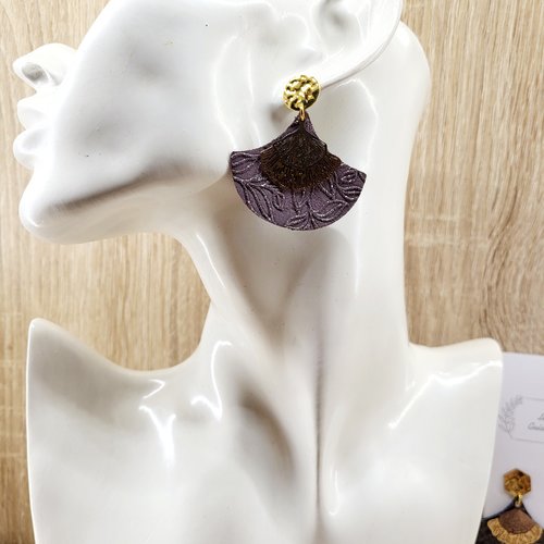 Boucles d'oreilles cuir