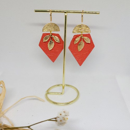 Boucles d'oreilles cuir