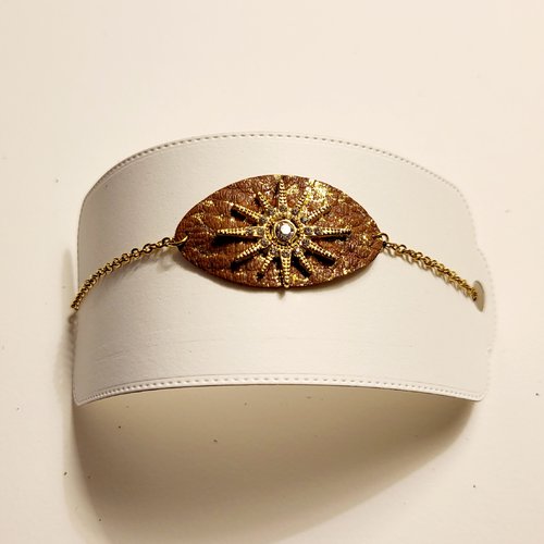 Bracelet sur chainette doré