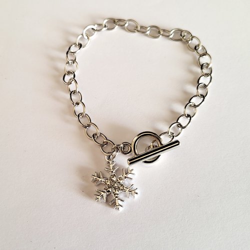Bracelet chainette argenté