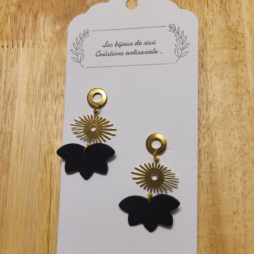 Boucles d oreilles en cuir