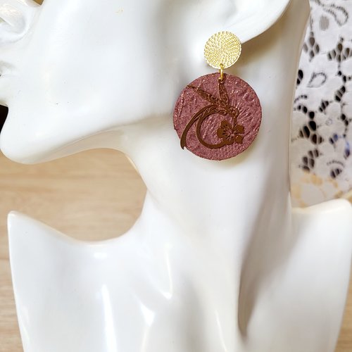 Boucles d'oreilles ronde