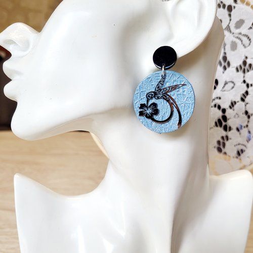 Boucles d'oreilles ronde