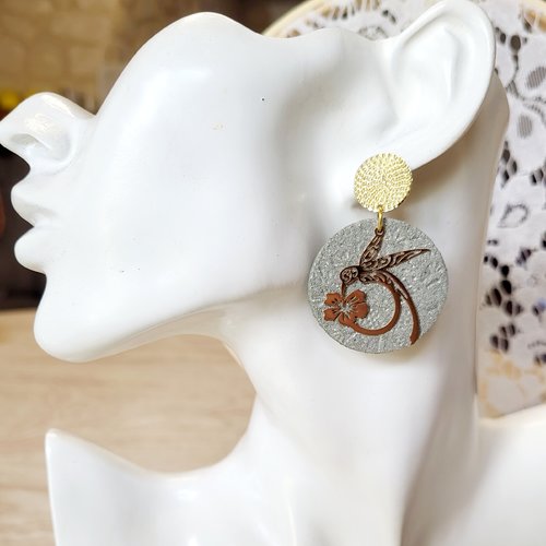 Boucles d'oreilles ronde