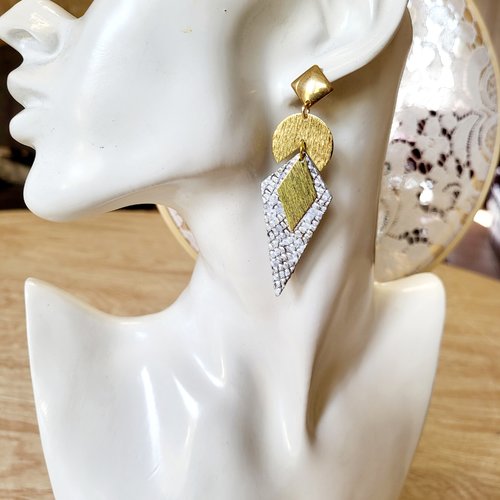 Boucles d'oreilles argenté