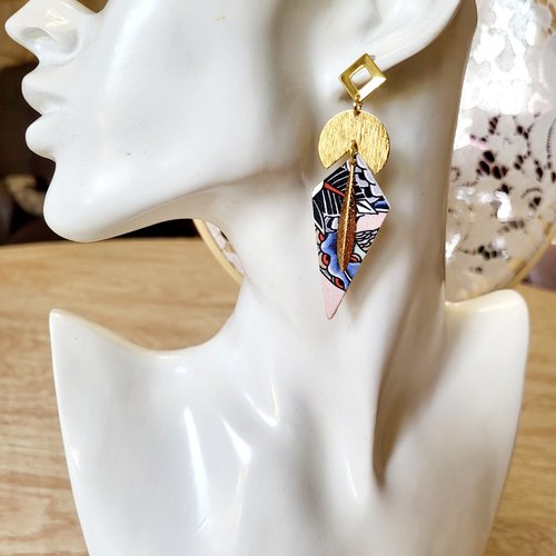 Boucles d'oreilles cuir