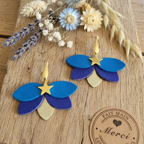 Boucles d'oreilles cuir