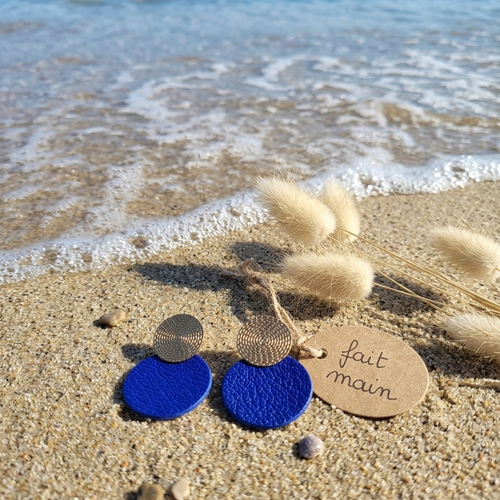 Boucles d'oreilles cuir