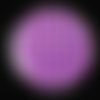Bague fantaisie, pois blancs, sur fond violet, sertie en résine / diamètre 30mm