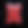 Promotion bague carrée ajustable, cailloux rouges en résine, taille 28mmx28mm