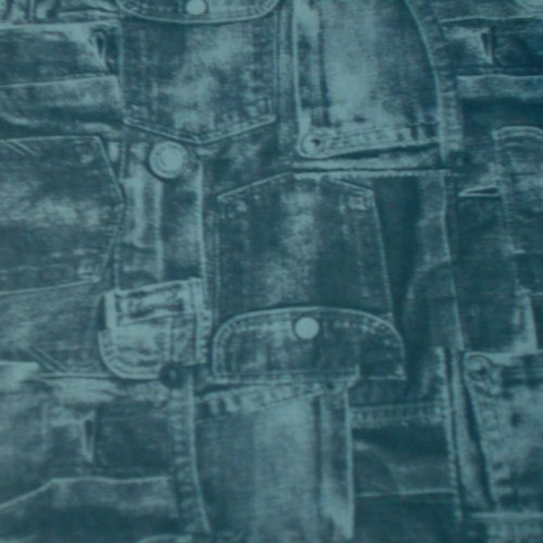 Feuille décopatch jean bleu délavé