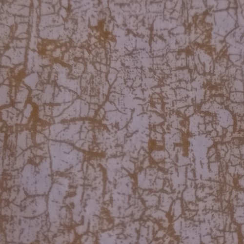 Feuille décopatch craquelé blanc et doré