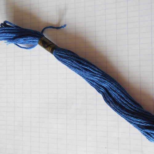 Echevette coton couleur bleue