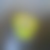 Chouette en feutrine adhésive couleur jaune et verte fluo