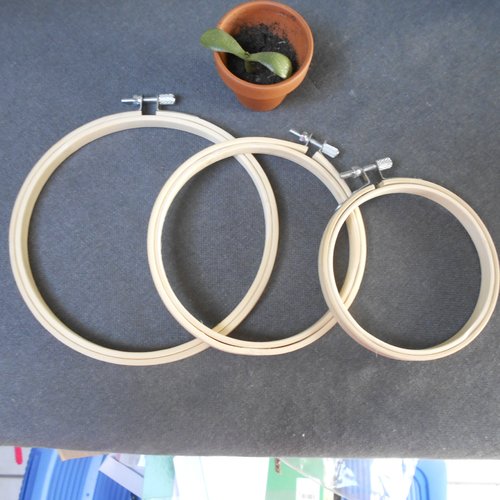 Tambour bois diamètre 16 cm