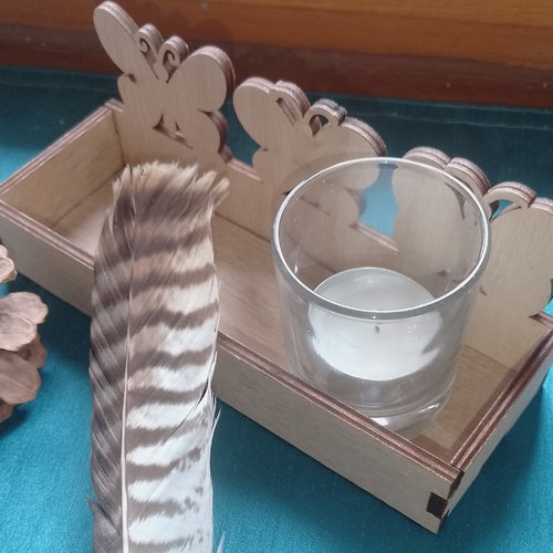 Petit plateau papillon en bois à construire