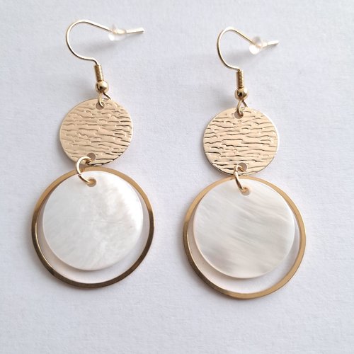 Boucles d'oreilles dorées