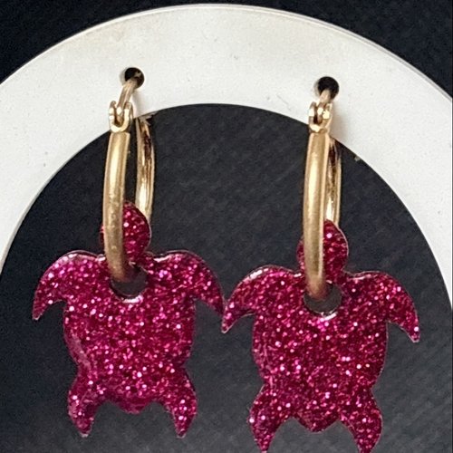 Boucles d’oreilles avec charm interchangeables