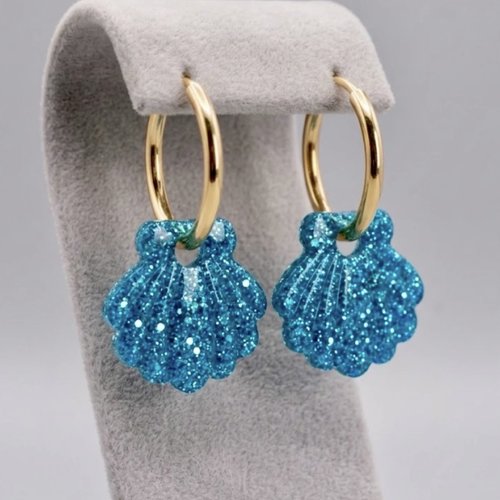 Boucles d’oreilles avec charms interchangeables
