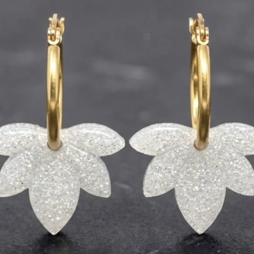Boucles d’oreilles avec charms interchangeables