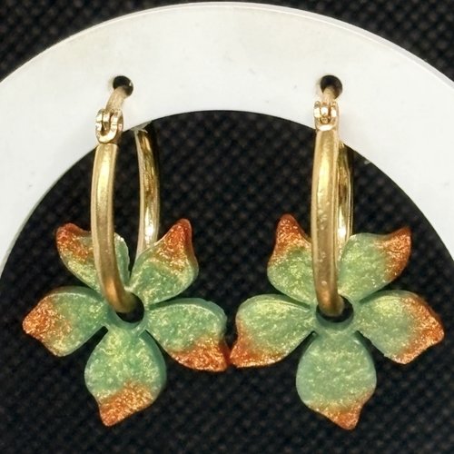 Boucles d’oreilles avec charm interchangeables