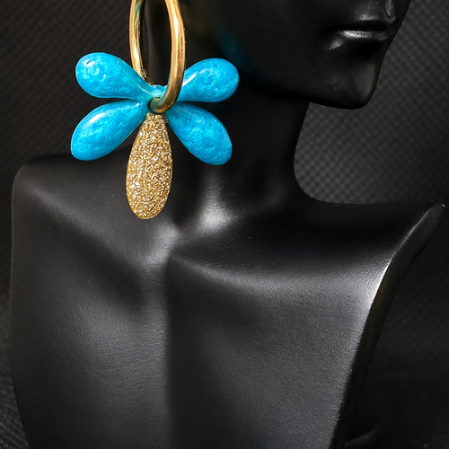 Boucles d’oreilles avec charms interchangeables
