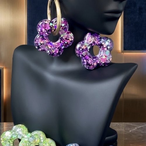 3 paires de charms interchangeables avec leur paire de créoles