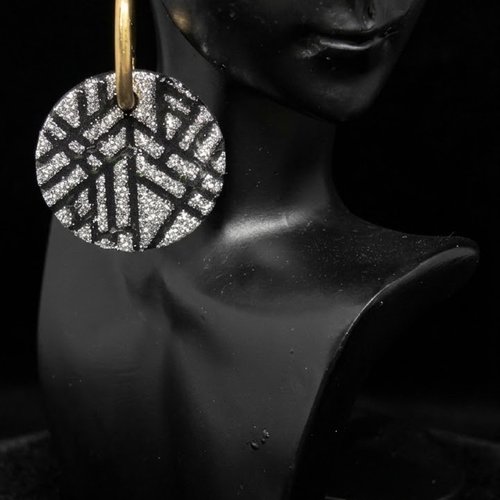 Boucles d’oreilles avec charm interchangeables