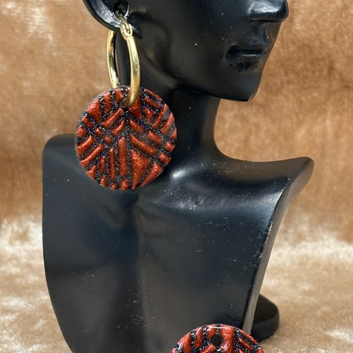 Boucles d oreilles avec sa paire de pampilles