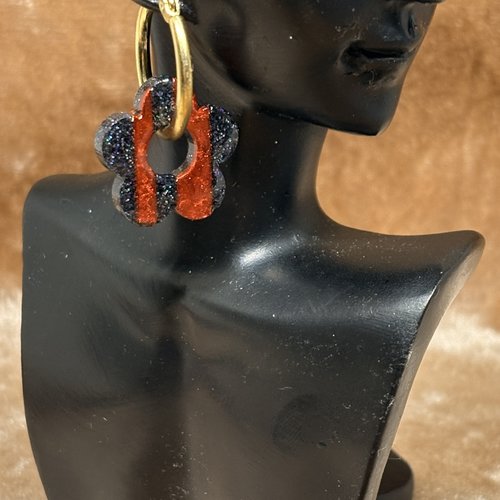 Créoles avec charms interchangeables