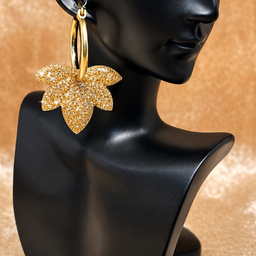 Boucles d’oreilles charms fleurs