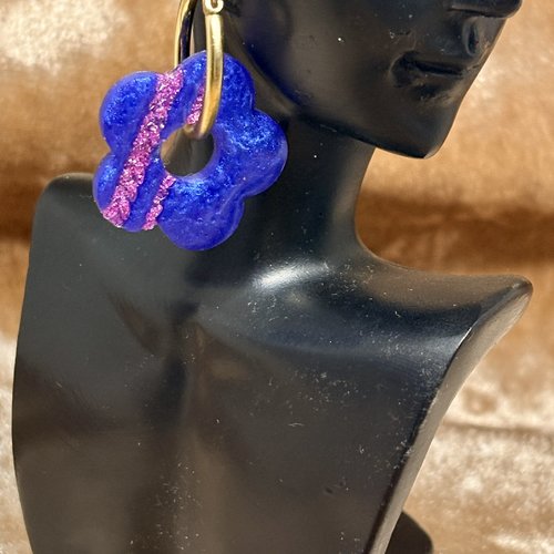 Boucles d’oreilles créole avec charms interchangeables