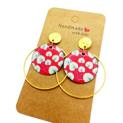 Boucles d’oreilles *fleurs du japon*