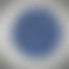 Napperon au crochet (modèle n°8) 9,5 cm bleu cobalt