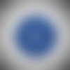 Napperon au crochet (modèle n°8) 9,5 cm bleu roi