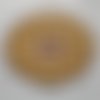 Dessous de plat au crochet jaune orange