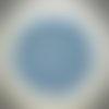 Napperon au crochet (modèle n°8) 9,5 cm bleu ciel