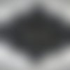 Napperon ovale au crochet (modèle 10) 39 cm noir