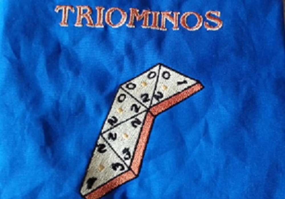 Pochon jeu Triomino - Créations d'accessoires personnalisés