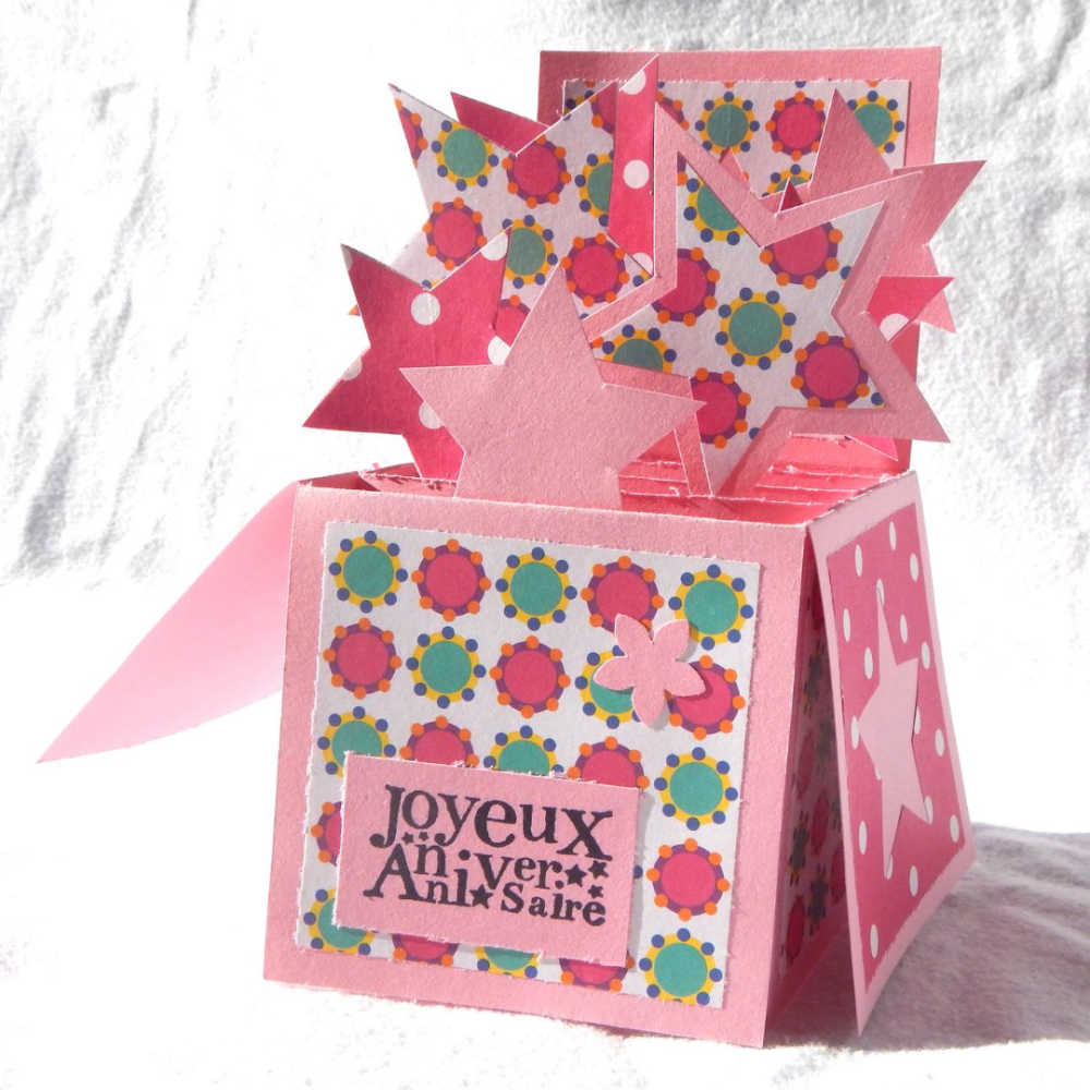 Carte Joyeux Anniversaire Rose 2 Un Grand Marche