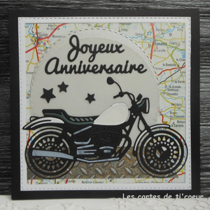 carte anniversaire homme moto Carte Anniversaire Moto Roadster Blanc Homme Ou Femme 15 X 15 Un Grand Marche carte anniversaire homme moto