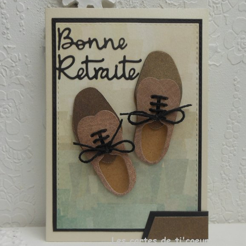 Carte Masculine Bonne Retraite Homme Chaussures Marrons Un Grand Marche