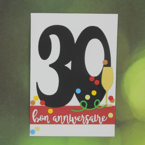 6 confettis anniversaire 50 ans or pailleté 5 cm