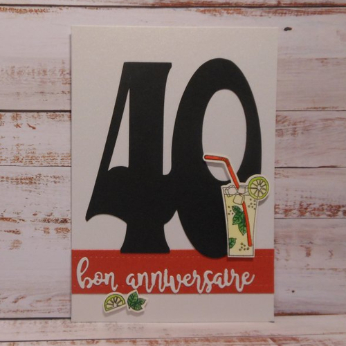 Carte Anniversaire 40 Ans Un Grand Marche