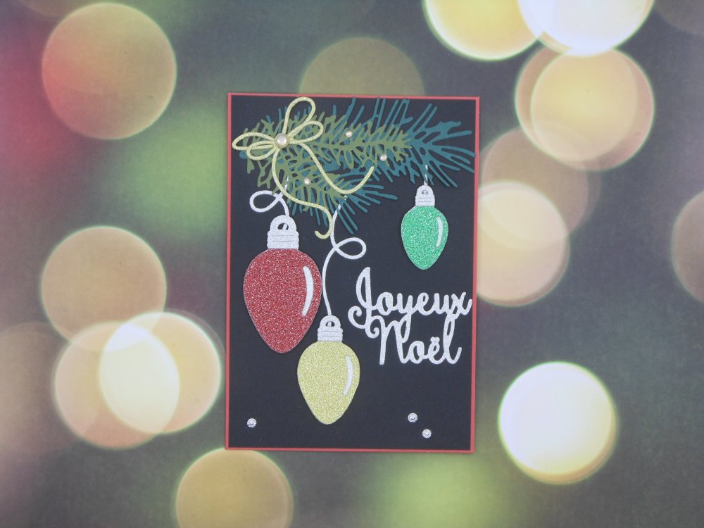 Carte Joyeux Noel pour Accrocher votre Badge Personnalisé