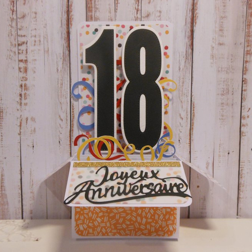 80 Confettis de table en papier anniversaire feux d'artifice 4 x 2