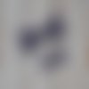 Lot de 2 noeuds papier embellissements pour scrapbooking carterie albums bleu faits main
