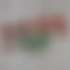 Lot de 6 noeuds papier embellissements pour scrapbooking carterie albums 2 tailles vert et rouge noël faits main
