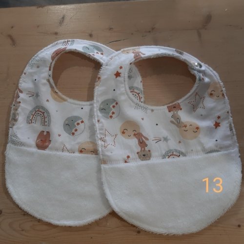 Lot de 2 bavoirs